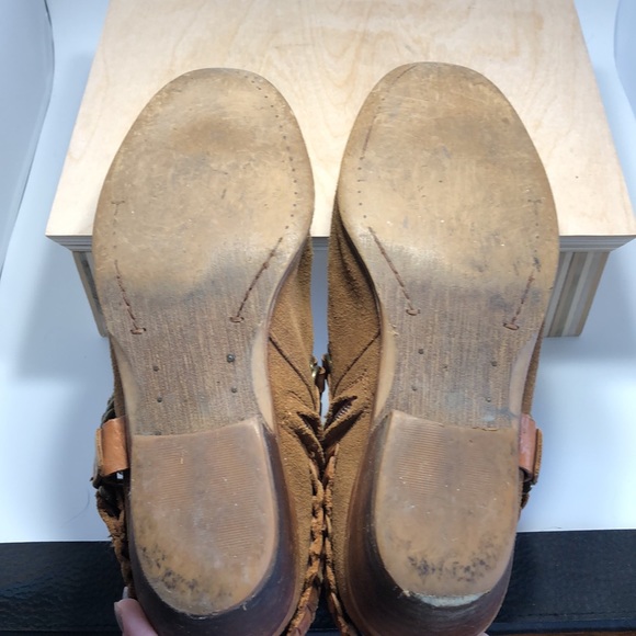 Sam Edelman Tan Moto Booties, size 7.5 - Picture 8 of 8